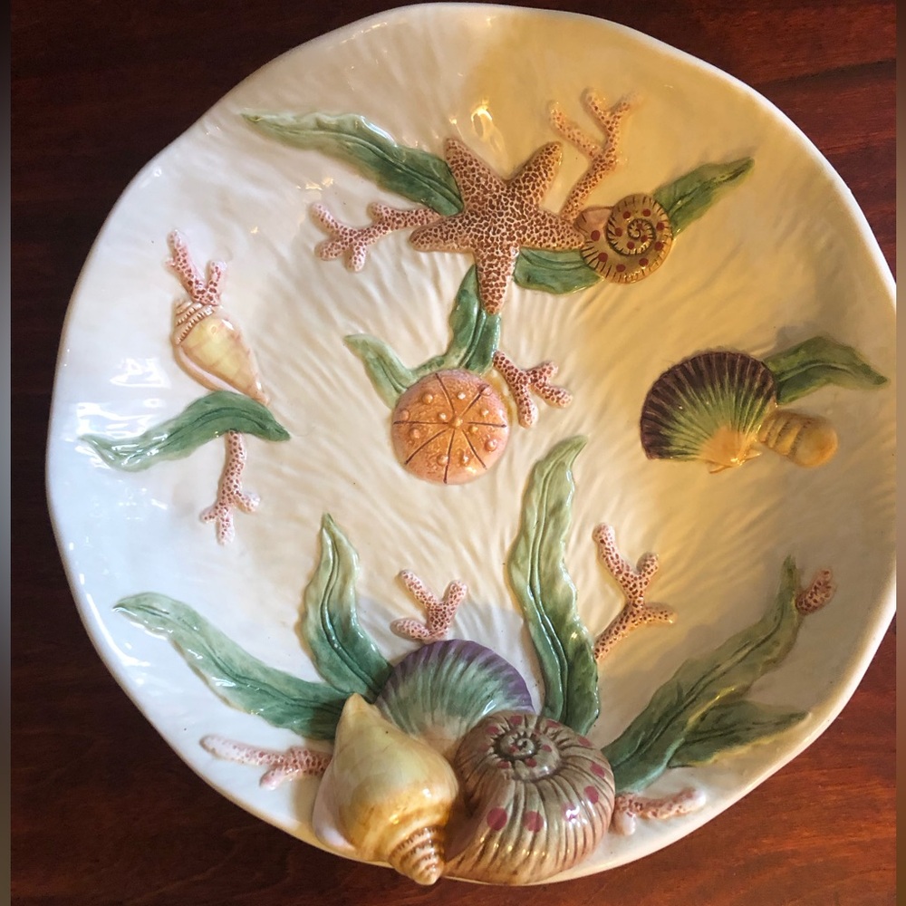 Fitz and Floyd Oceana Sea Shell Seaside 10” Bowl